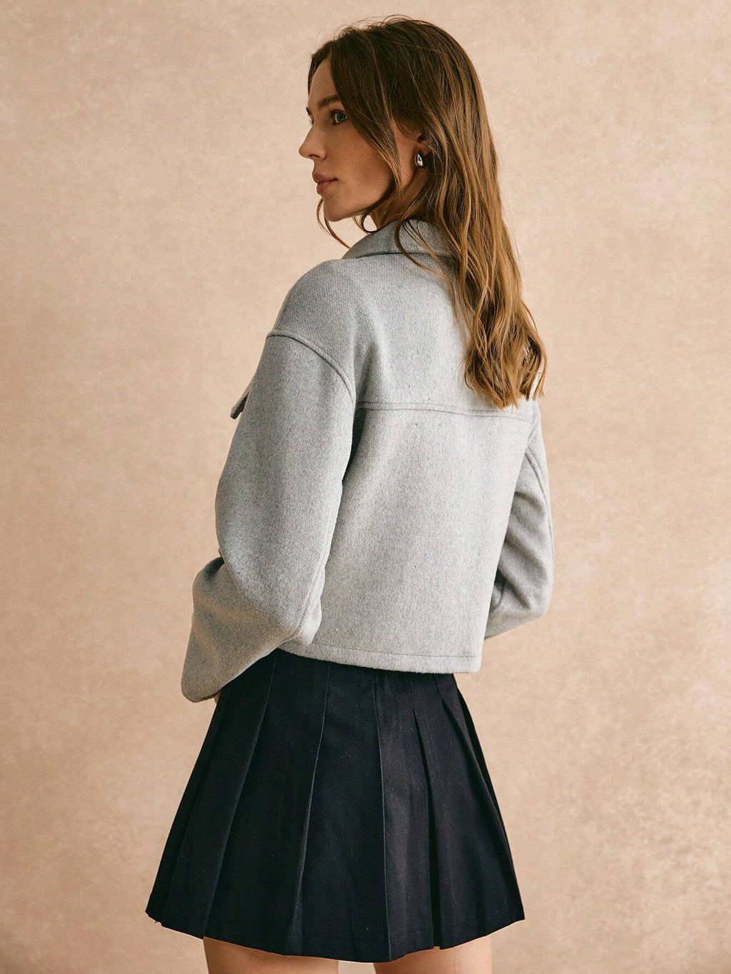 FELICE | Casual Korte Tussen Jas Voor Dames Met Zak Design - Modieus & Comfortabel