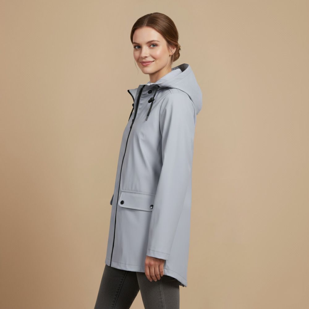 Dames softshell windjack met capuchon – waterafstotend en ademend