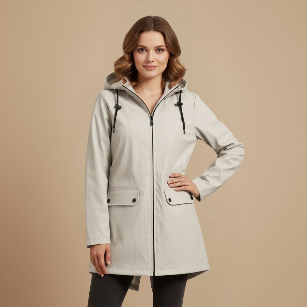 Dames softshell windjack met capuchon – waterafstotend en ademend