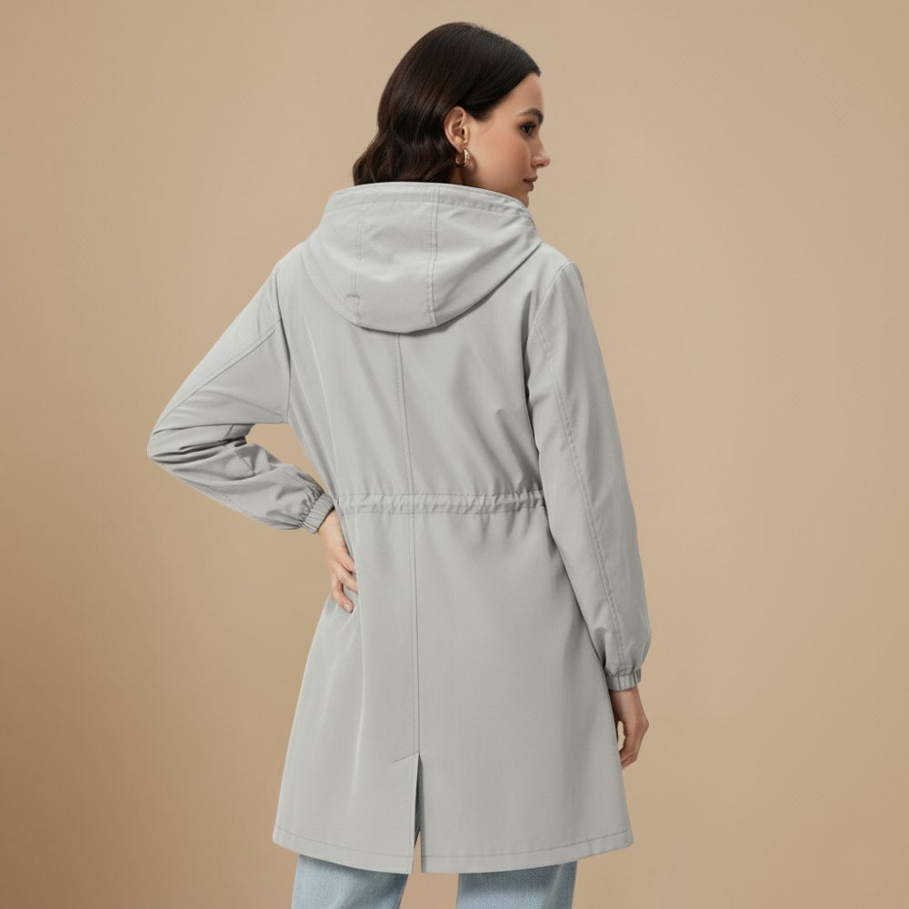 Lichtgewicht Waterdichte Regenjas met Capuchon – Maison Lioré