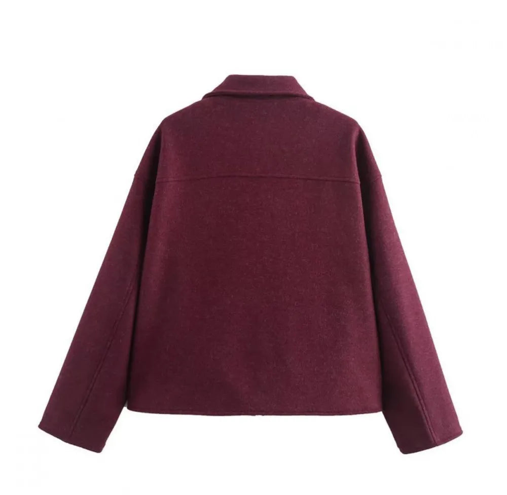 FELICE | Casual Korte Tussen Jas Voor Dames Met Zak Design - Modieus & Comfortabel