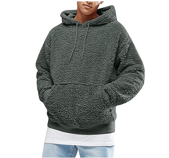 Melle Hoodie | Warme Teddy Hoodie voor heren met Zachte Fleece en Comfortabele Pasvorm
