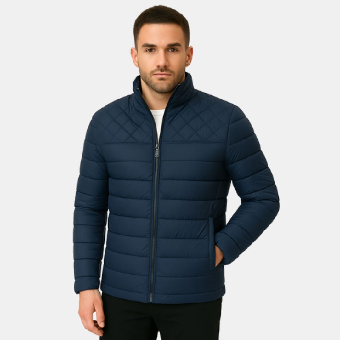 Lucas Jas | Gewatteerde Herenjas met Comfortabele Pasvorm en Minimalistisch Design