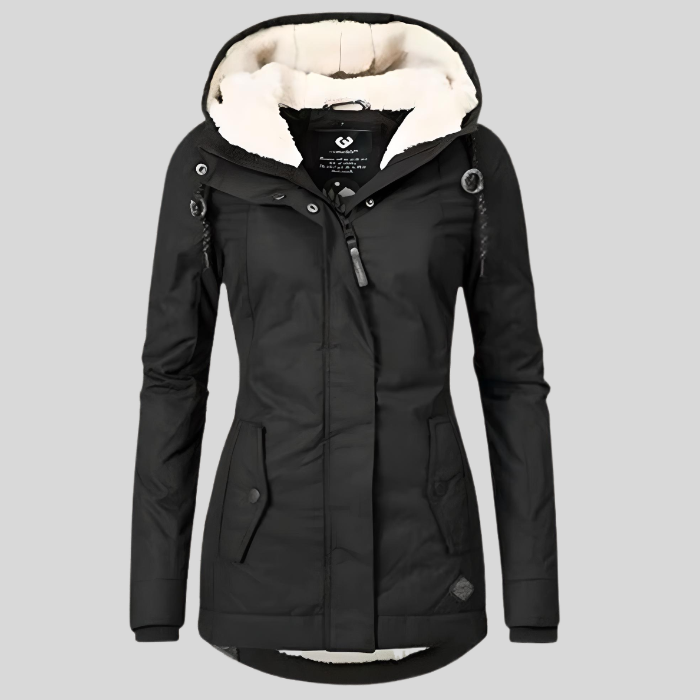 Warme Winter Parka met Fleecevoering en Capuchon | Maison Liore