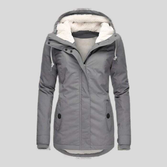 Warme Winter Parka met Fleecevoering en Capuchon | Maison Liore