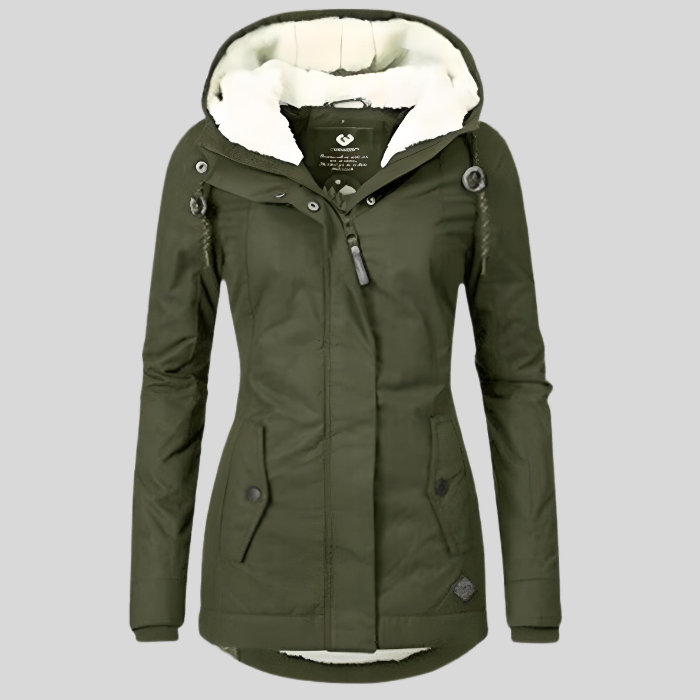 Warme Winter Parka met Fleecevoering en Capuchon | Maison Liore