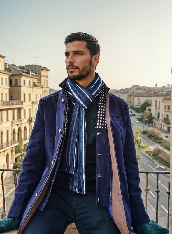 Julien Jas | Stijlvolle Herenjas met Klassieke Knopen en Luxe Afwerking