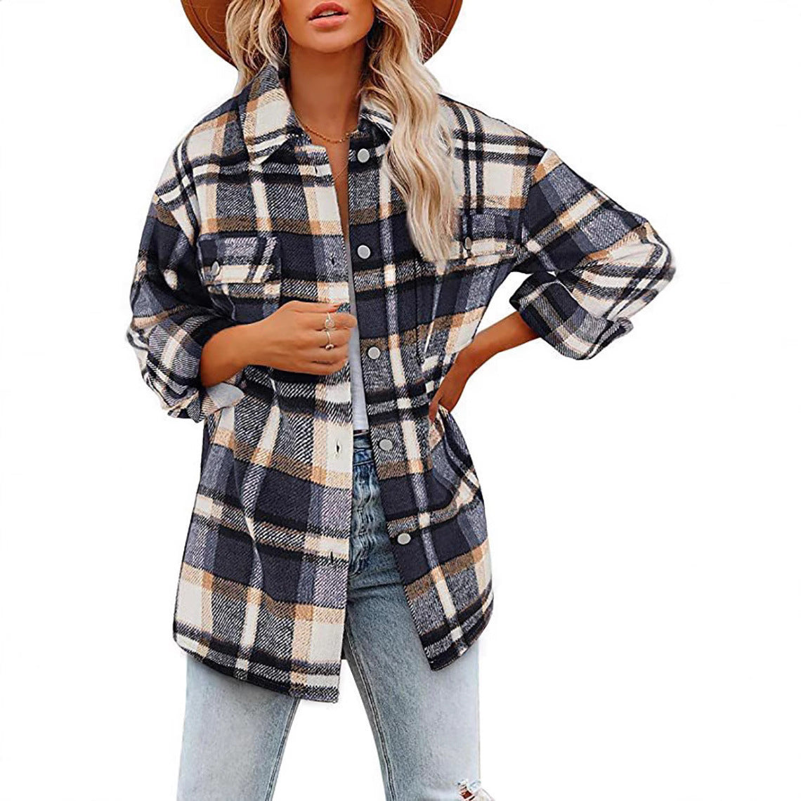 Isabelle Flanel Vest | Geruite Dames Overshirt met Zachte Stof en Nonchalante Pasvorm