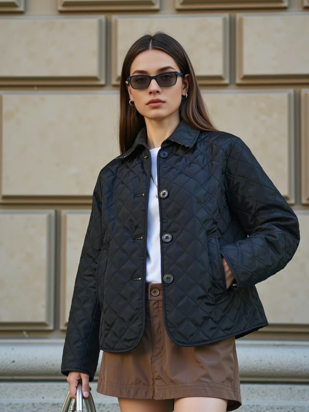 Quilted Pufferjack Dames | Licht Gewatteerde Jas in Zwart, Khaki, Rood & Marineblauw