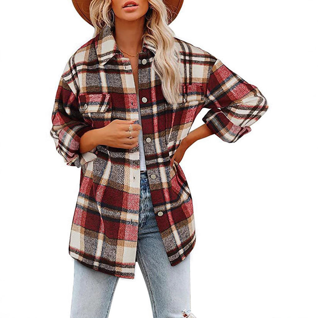 Isabelle Flanel Vest | Geruite Dames Overshirt met Zachte Stof en Nonchalante Pasvorm