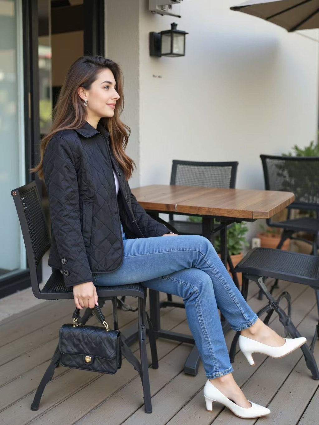 Quilted Pufferjack Dames | Licht Gewatteerde Jas in Zwart, Khaki, Rood & Marineblauw