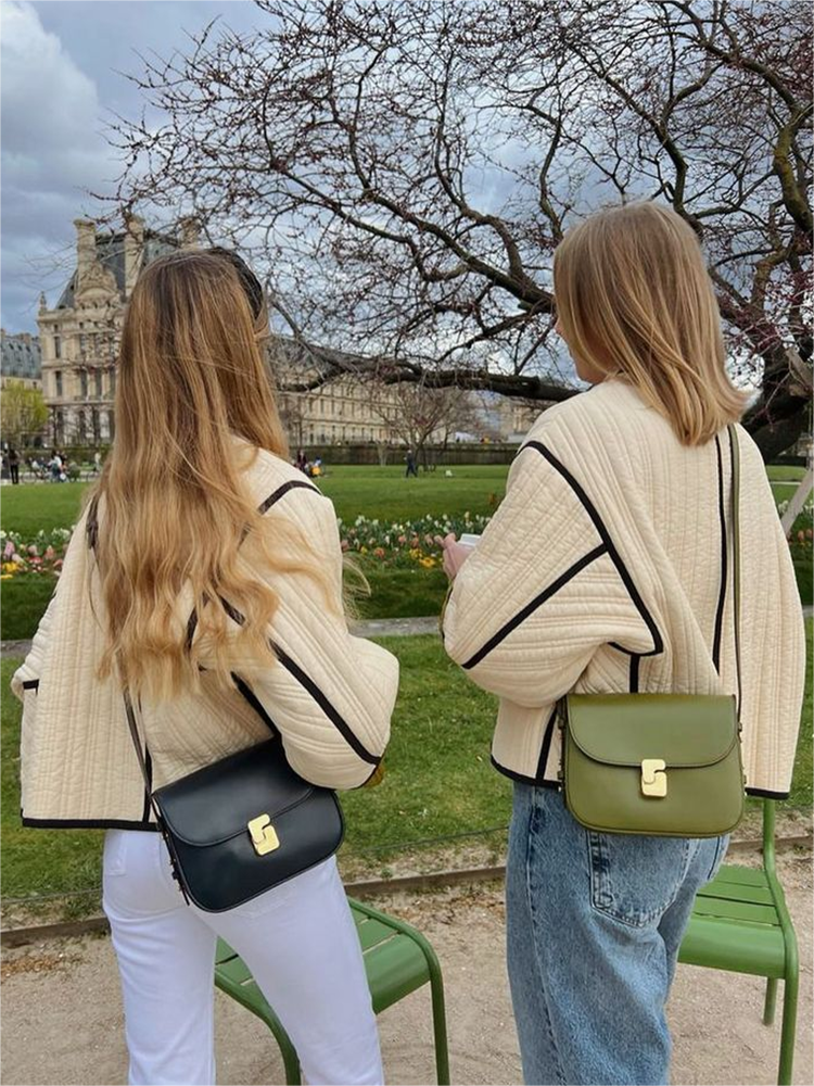 MICHON | Oversized Gewatteerde Jas Voor Dames Met Franse Style - Comfortabel & Modieus