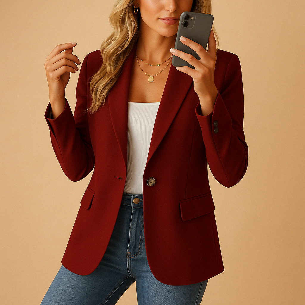 Noor Blazer | Elegante Dames Blazer met Comfortabele Getailleerde Pasvorm